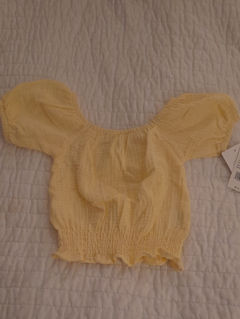 Toddler Yellow Smocked  Top